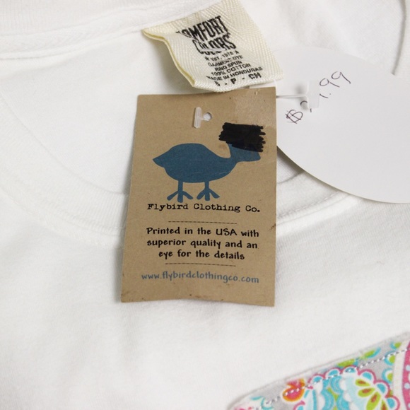 NWT Flybird Clothing Co Cross Heart Comfort Colors - Picture 4 of 5